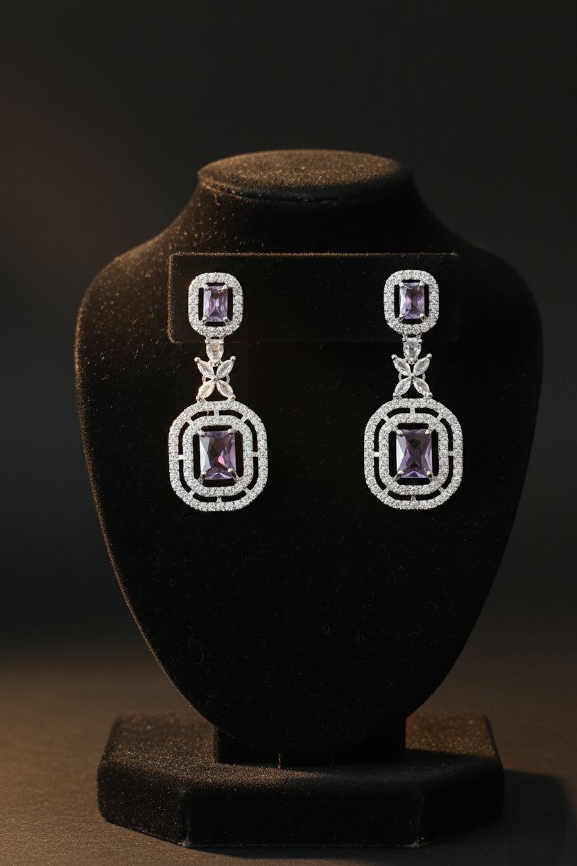 Purple Meadow Earrings