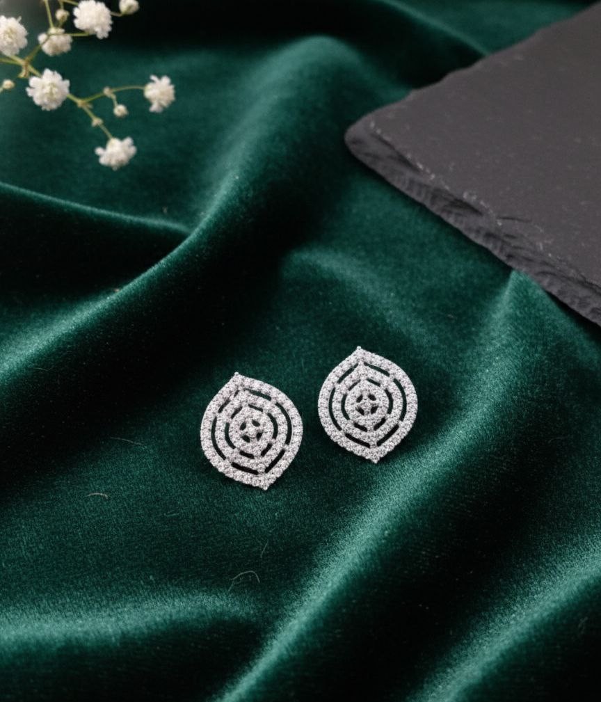 Leaves Silver Elegance Earrings