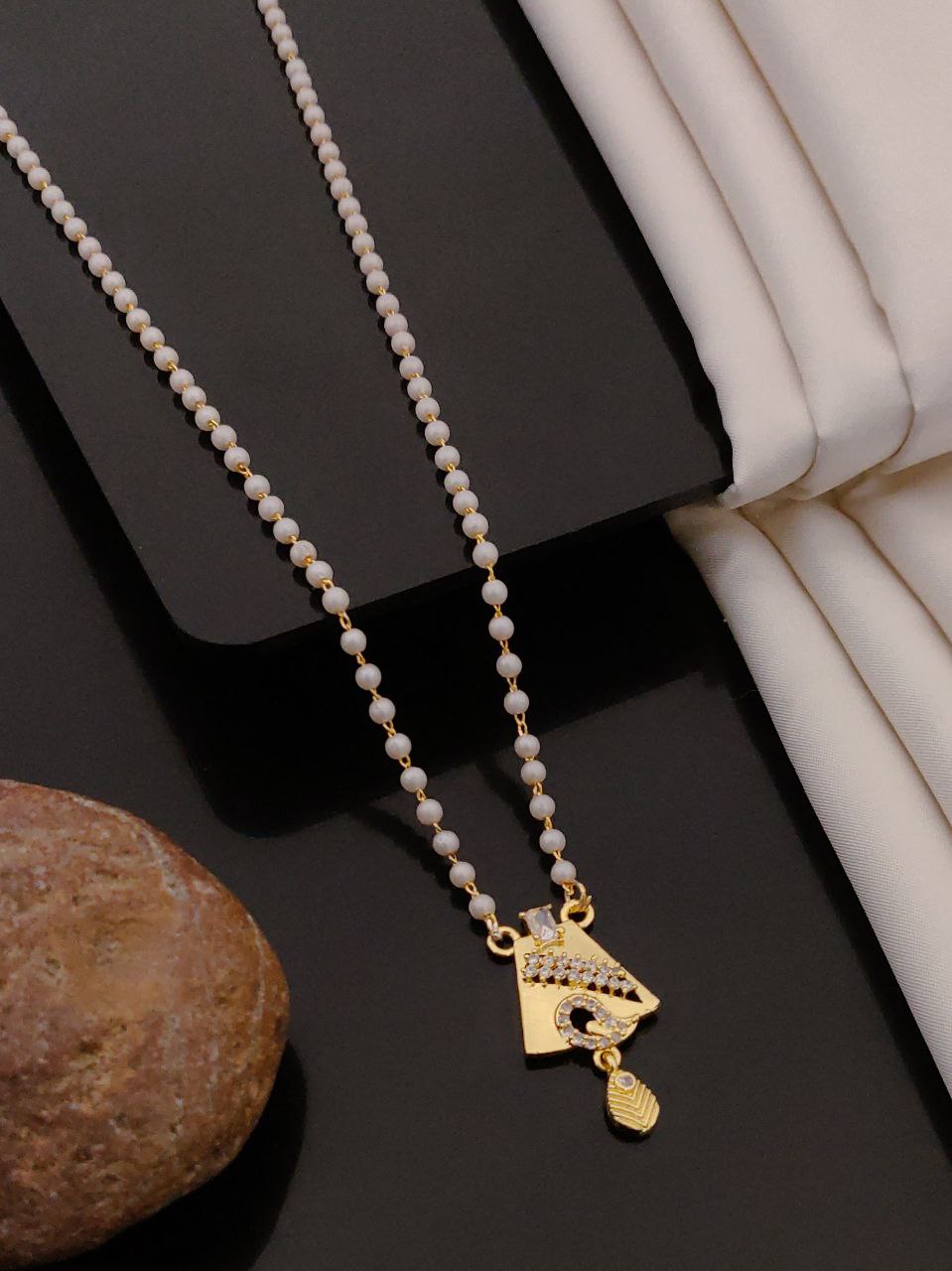 18 inch white mala short mangalsutra-41