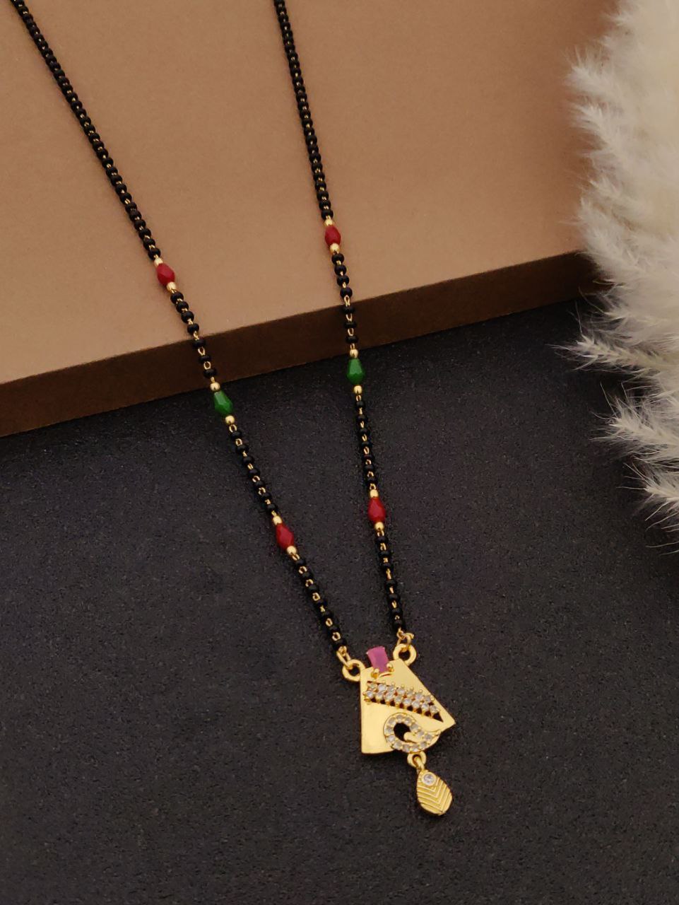 18 inch black mala short mangalsutra-46