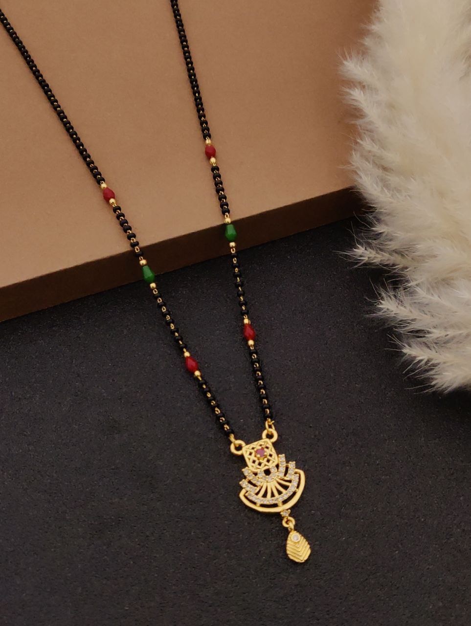 18 inch black mala short mangalsutra-47