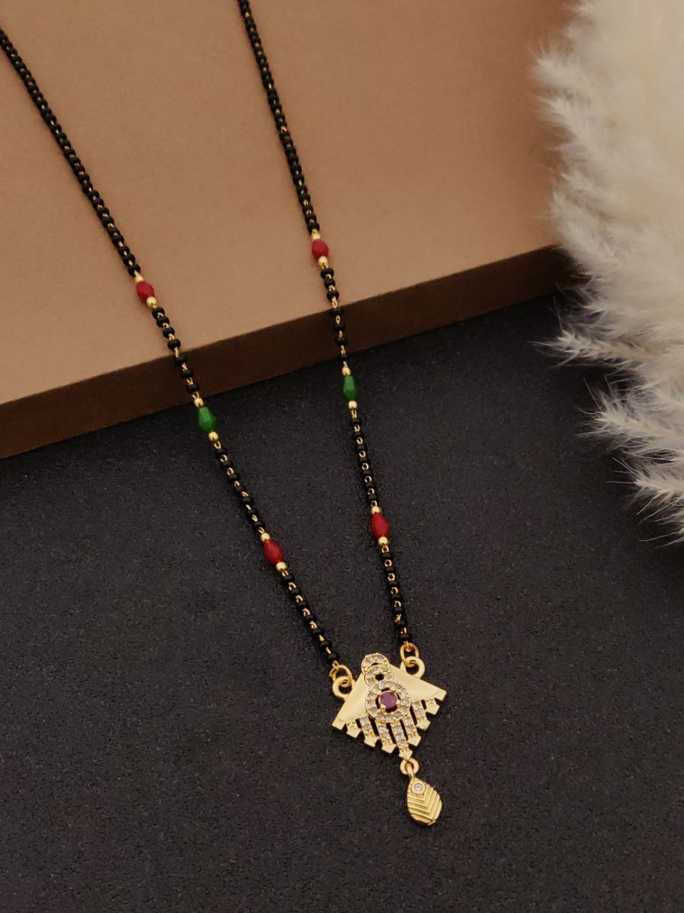 18 inch black mala short mangalsutra-51