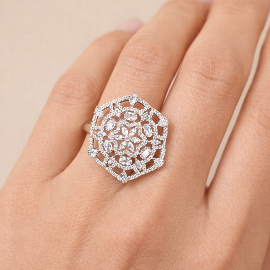 Celestial Lace Diamond Ring
