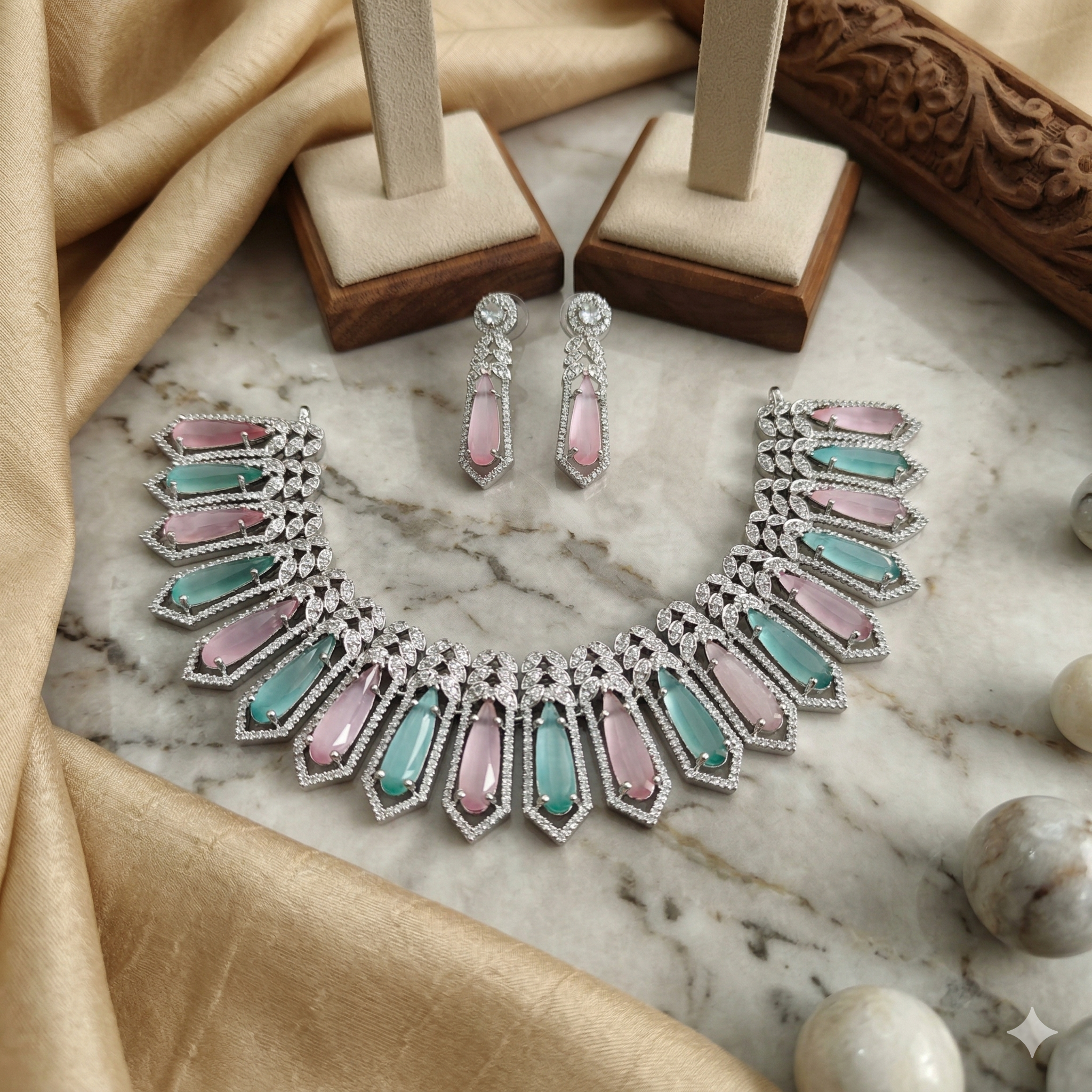 Pastel Chevron Diamond Set