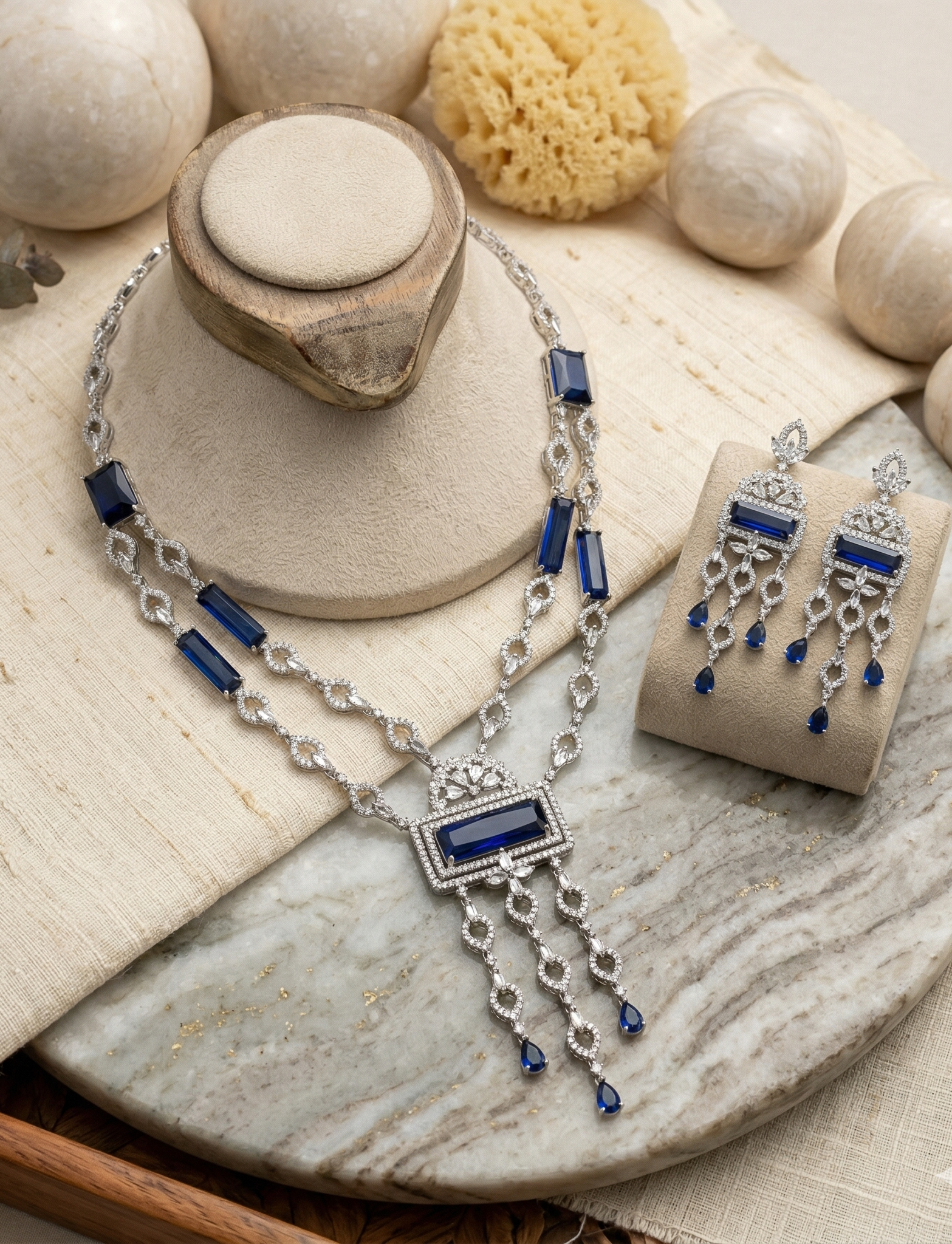 Sapphire Link Elegance Set