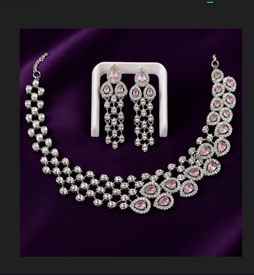 pink drop necklace-avail